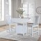 International Concepts Rectangle 20 in W, 38 in L, 36 in H, Wood, White/Chalk Antiqued K128-3638-S452-2 - alternate 4